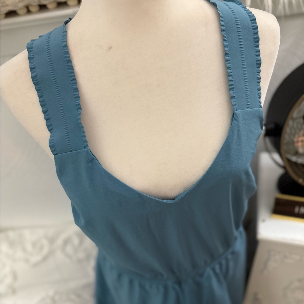 Athleta Light Blue Drawstring dress